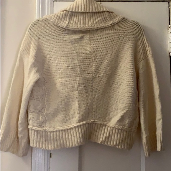 Juicy Couture cropped off white sweater size L - Picture 4 of 7